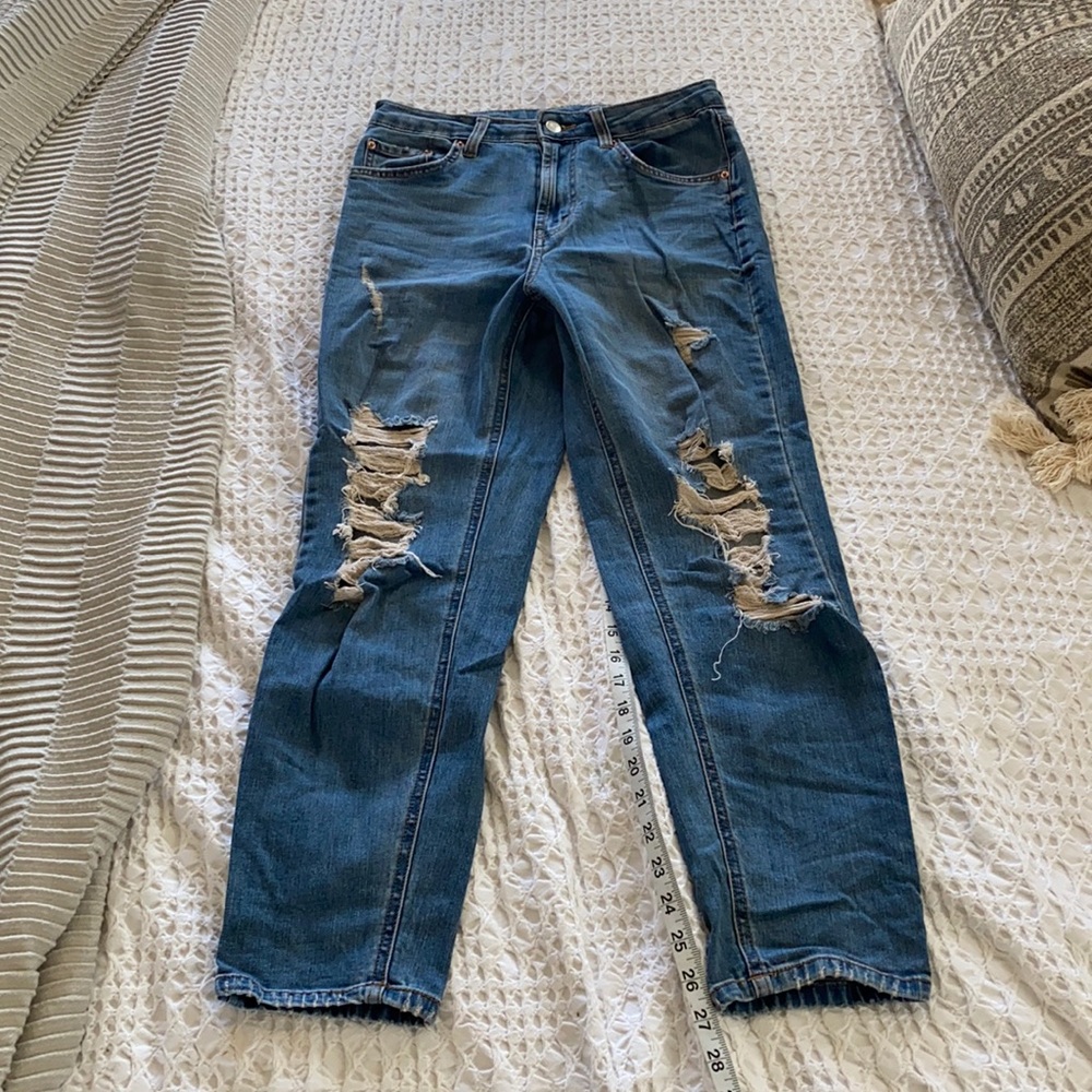 Wild fable destroyed denim